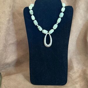Silpada Sterling Silver and Prehnite Necklace
